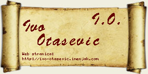 Ivo Otašević vizit kartica